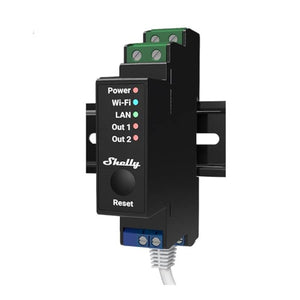 Shelly Pro 2 Wi-Fi, LAN, Bluetooth DIN Rail Smart Relay