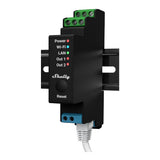 Shelly Pro 2PM Wi-Fi, LAN, Bluetooth DIN Rail Smart Relay with Power Metering